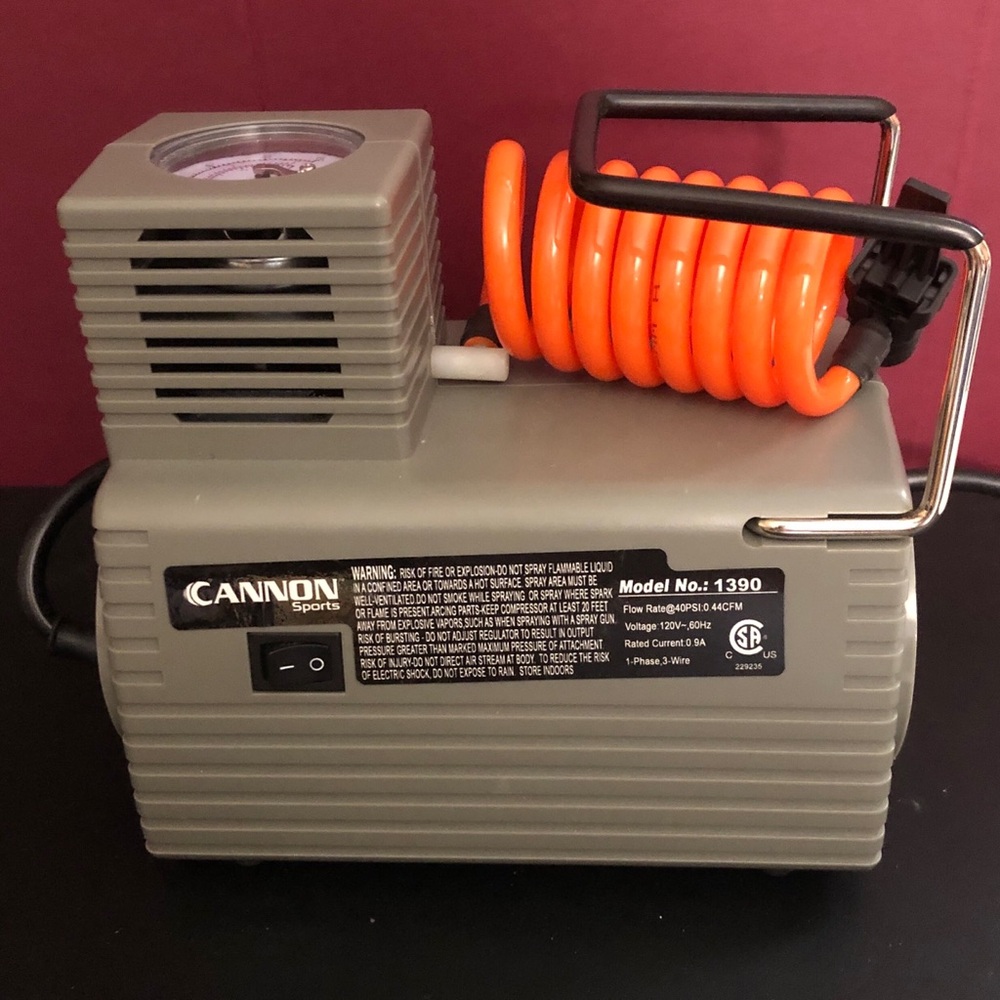 Cannon Sports Electric Ball Inflator Pump with Pressure Gauge – Powerful
